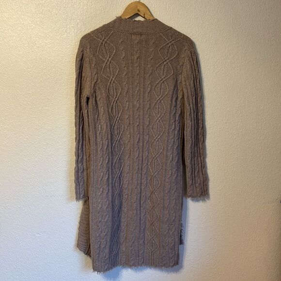 Kinross Cashmere Blend Open Duster Cardigan Small - Picture 6 of 6